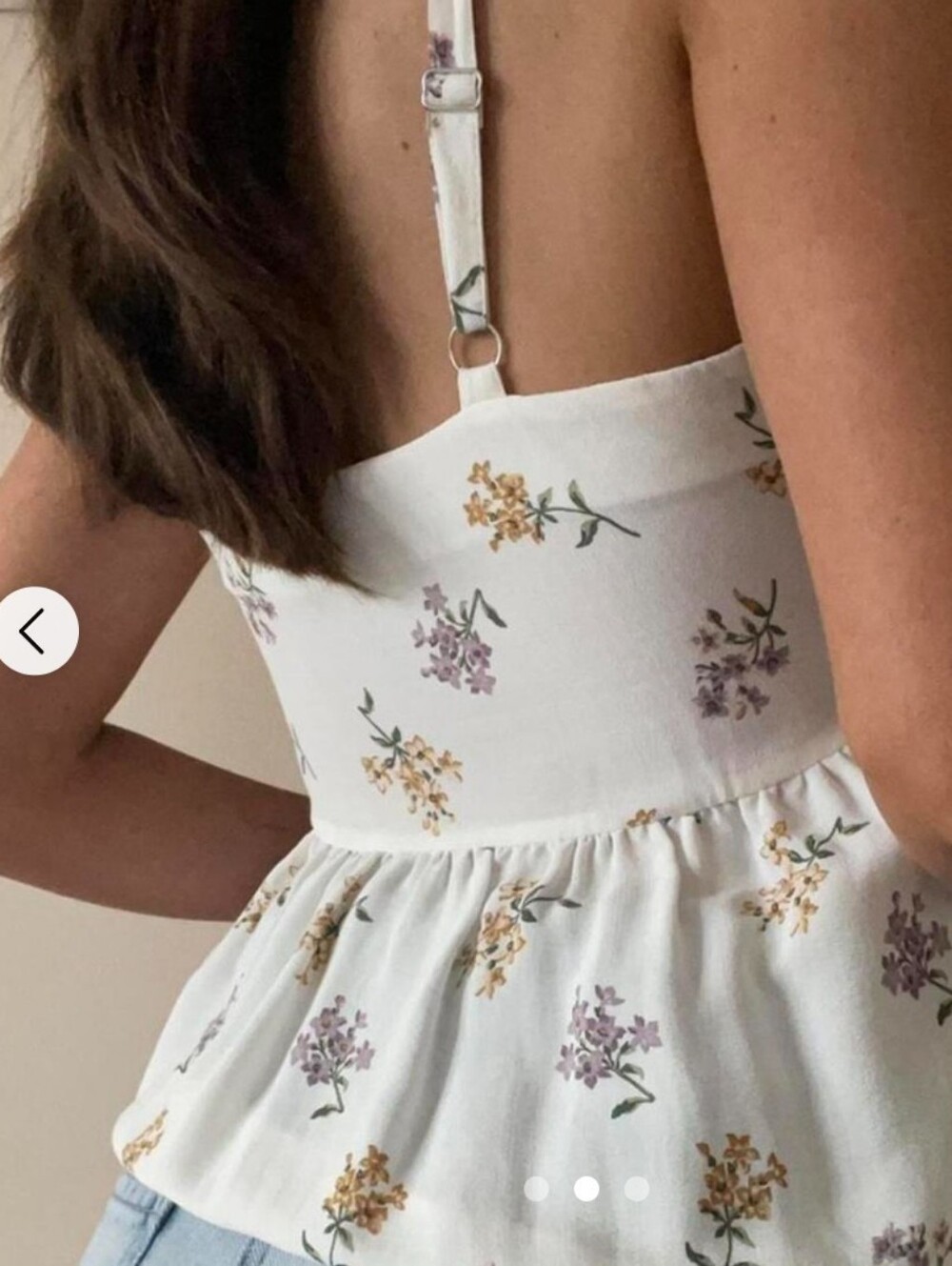 Hollister, Floral Babydoll Top